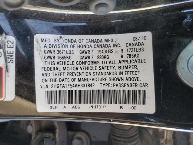 Photo 12 VIN: 2HGFA1F54AH331842 - HONDA CIVIC 