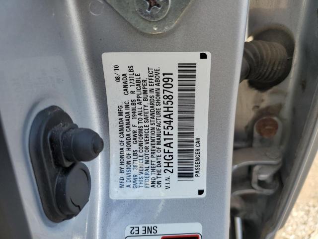 Photo 12 VIN: 2HGFA1F54AH587091 - HONDA CIVIC LX 