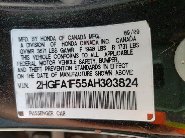 Photo 9 VIN: 2HGFA1F55AH303824 - HONDA CIVIC LX 