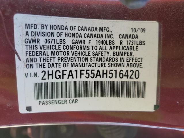 Photo 11 VIN: 2HGFA1F55AH516420 - HONDA CIVIC 