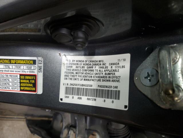 Photo 11 VIN: 2HGFA1F55BH532330 - HONDA CIVIC LX 