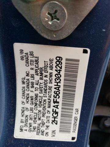 Photo 11 VIN: 2HGFA1F56AH304299 - HONDA CIVIC 