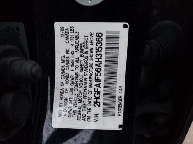 Photo 9 VIN: 2HGFA1F56AH315366 - HONDA CIVIC LX 