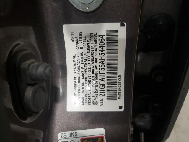 Photo 11 VIN: 2HGFA1F56AH544064 - HONDA CIVIC LX 