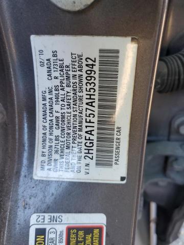 Photo 11 VIN: 2HGFA1F57AH539942 - HONDA CIVIC 