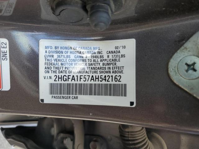 Photo 12 VIN: 2HGFA1F57AH542162 - HONDA CIVIC LX 