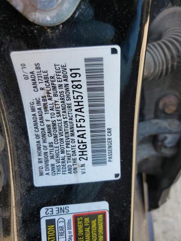 Photo 11 VIN: 2HGFA1F57AH578191 - HONDA CIVIC LX 