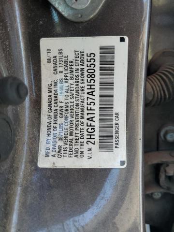 Photo 11 VIN: 2HGFA1F57AH580555 - HONDA CIVIC LX 