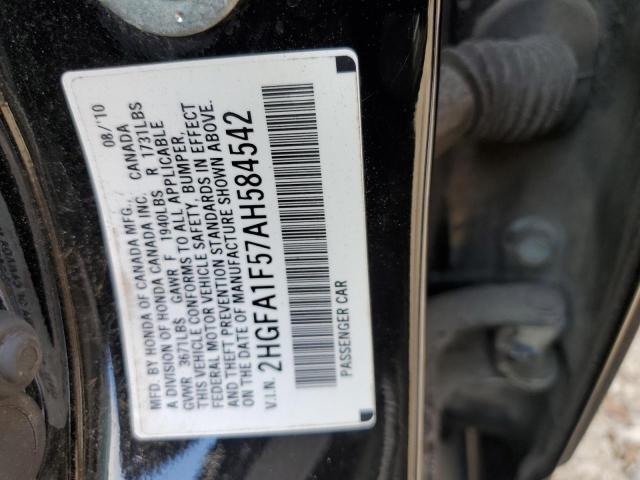 Photo 11 VIN: 2HGFA1F57AH584542 - HONDA CIVIC 