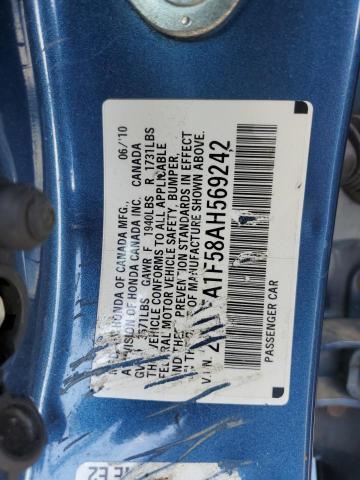 Photo 11 VIN: 2HGFA1F58AH569242 - HONDA CIVIC LX 