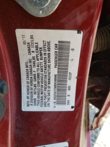 Photo 11 VIN: 2HGFA1F58BH549946 - HONDA CIVIC 