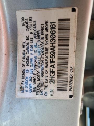 Photo 11 VIN: 2HGFA1F59AH306161 - HONDA CIVIC 