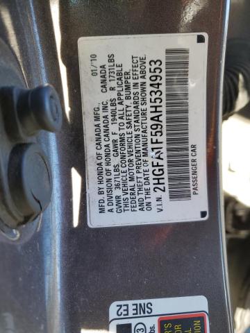 Photo 11 VIN: 2HGFA1F59AH534953 - HONDA CIVIC 