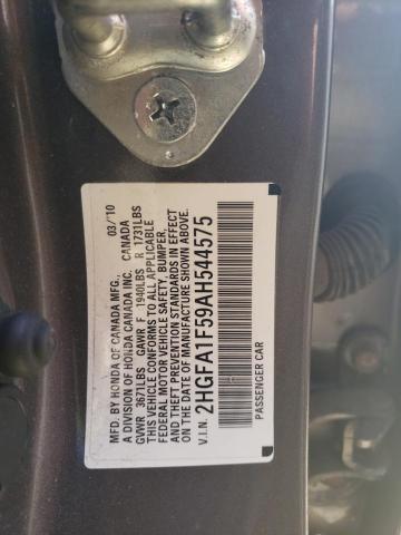 Photo 9 VIN: 2HGFA1F59AH544575 - HONDA CIVIC LX 