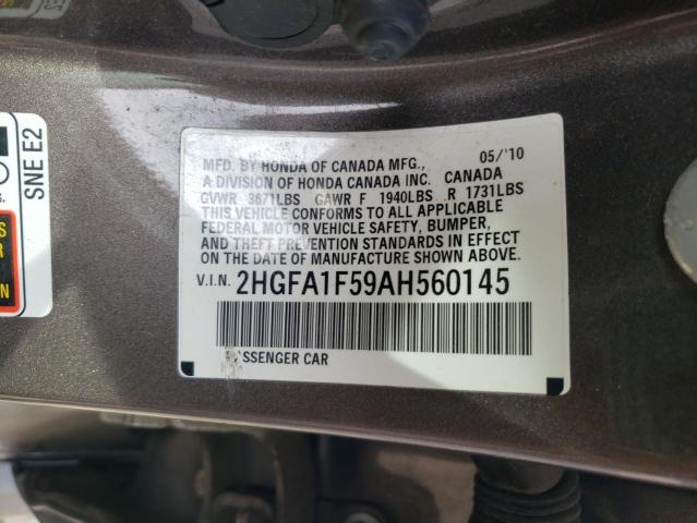 Photo 11 VIN: 2HGFA1F59AH560145 - HONDA CIVIC LX 