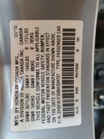 Photo 11 VIN: 2HGFA1F59BH304797 - HONDA CIVIC 