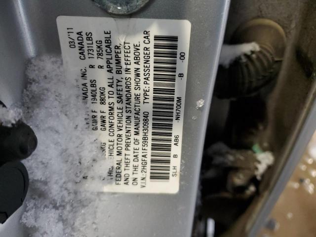 Photo 11 VIN: 2HGFA1F59BH309840 - HONDA CIVIC LX 