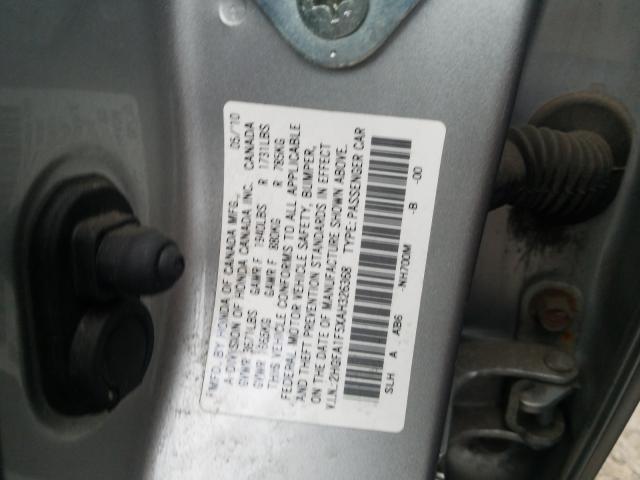 Photo 9 VIN: 2HGFA1F5XAH326368 - HONDA CIVIC LX 