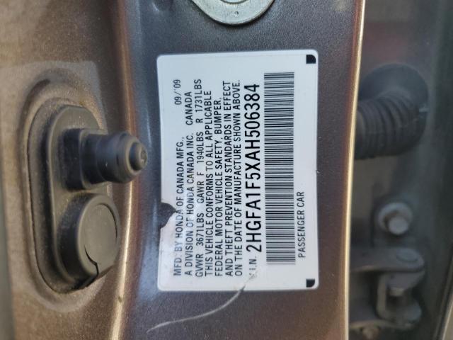 Photo 11 VIN: 2HGFA1F5XAH506384 - HONDA CIVIC LX 