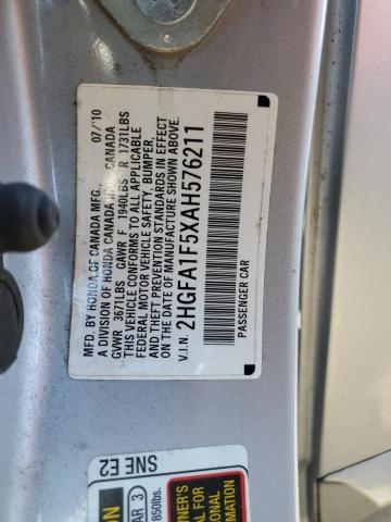 Photo 12 VIN: 2HGFA1F5XAH576211 - HONDA CIVIC LX 