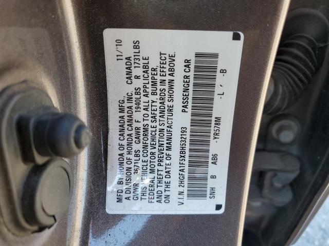 Photo 9 VIN: 2HGFA1F5XBH532193 - HONDA CIVIC LX 