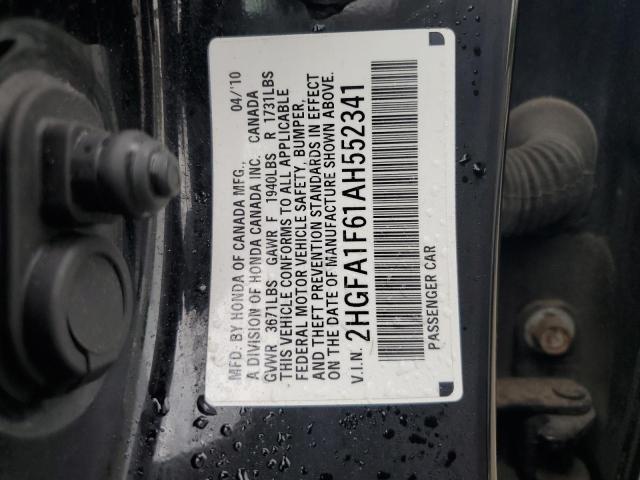 Photo 11 VIN: 2HGFA1F61AH552341 - HONDA CIVIC LX-S 