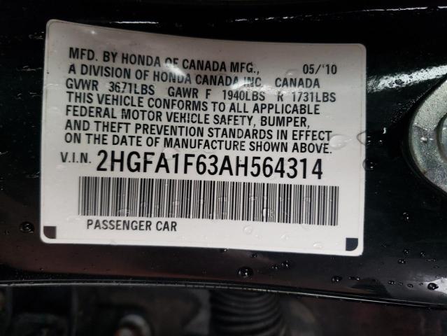 Photo 11 VIN: 2HGFA1F63AH564314 - HONDA CIVIC 