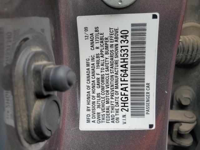 Photo 11 VIN: 2HGFA1F64AH531340 - HONDA CIVIC 