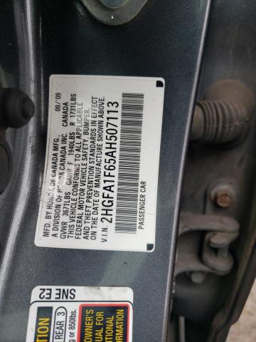 Photo 11 VIN: 2HGFA1F65AH507113 - HONDA CIVIC SDN 