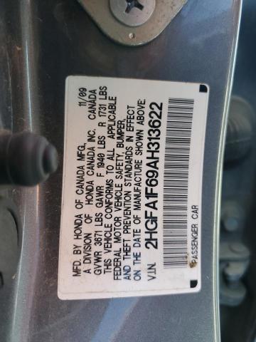 Photo 11 VIN: 2HGFA1F69AH313622 - HONDA CIVIC LX-S 