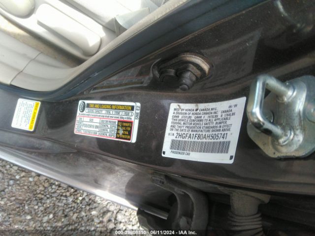 Photo 8 VIN: 2HGFA1F80AH505741 - HONDA CIVIC 