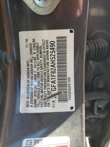 Photo 11 VIN: 2HGFA1F82AH525490 - HONDA CIVIC EX 