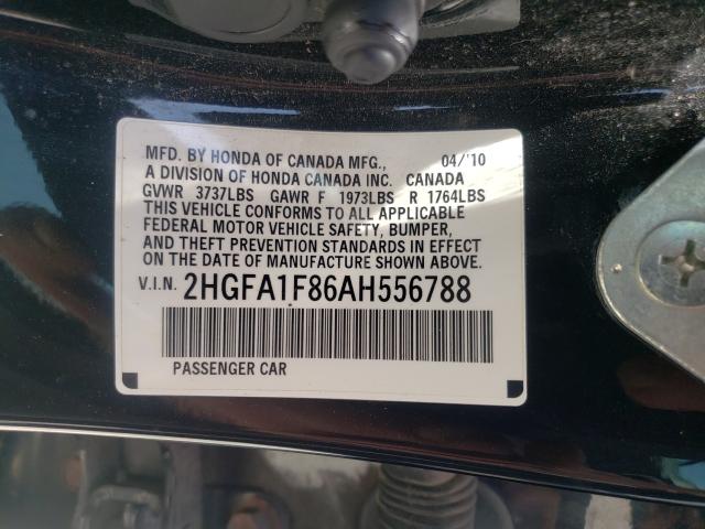 Photo 9 VIN: 2HGFA1F86AH556788 - HONDA CIVIC EX 