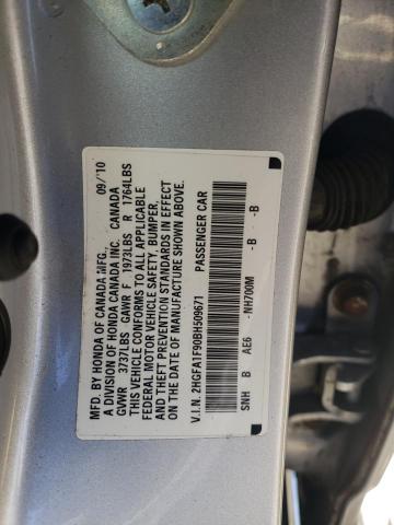 Photo 11 VIN: 2HGFA1F90BH509671 - HONDA CIVIC 