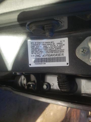 Photo 9 VIN: 2HGFA1F95AH545614 - HONDA CIVIC EXL 