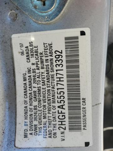 Photo 11 VIN: 2HGFA55517H713392 - HONDA CIVIC 