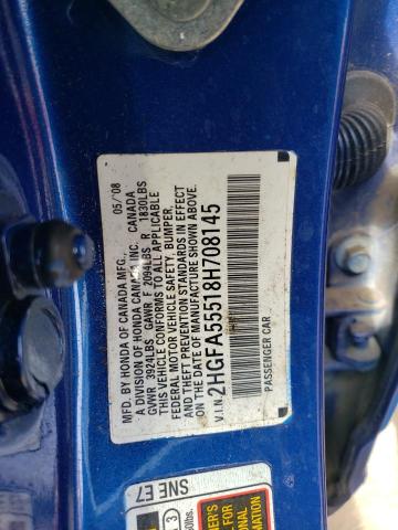 Photo 11 VIN: 2HGFA55518H708145 - HONDA CIVIC SI 