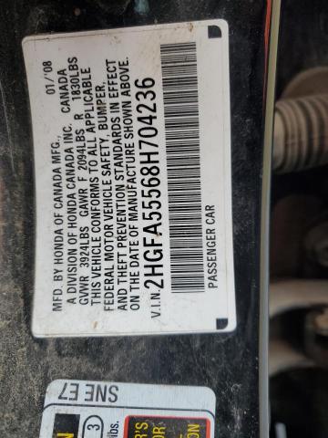 Photo 11 VIN: 2HGFA55568H704236 - HONDA CIVIC 