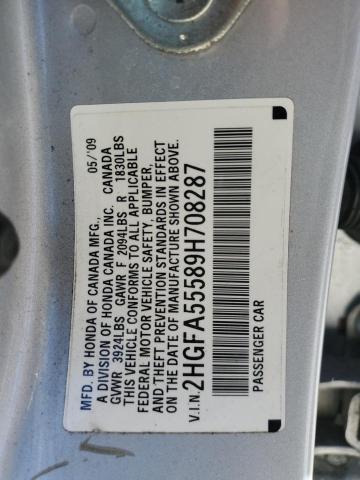 Photo 11 VIN: 2HGFA55589H708287 - HONDA CIVIC SI 