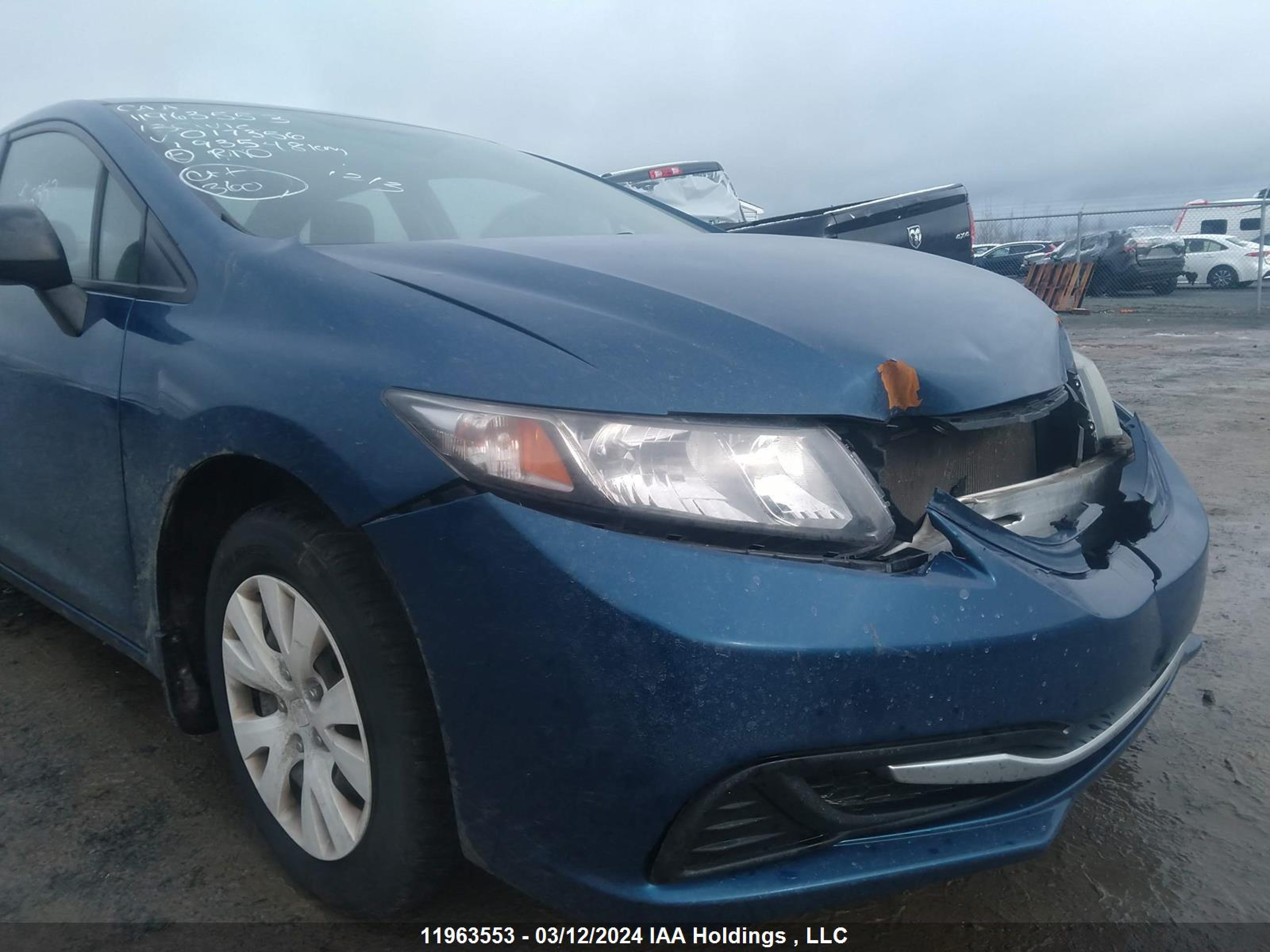 Photo 11 VIN: 2HGFB2E25DH017356 - HONDA CIVIC 