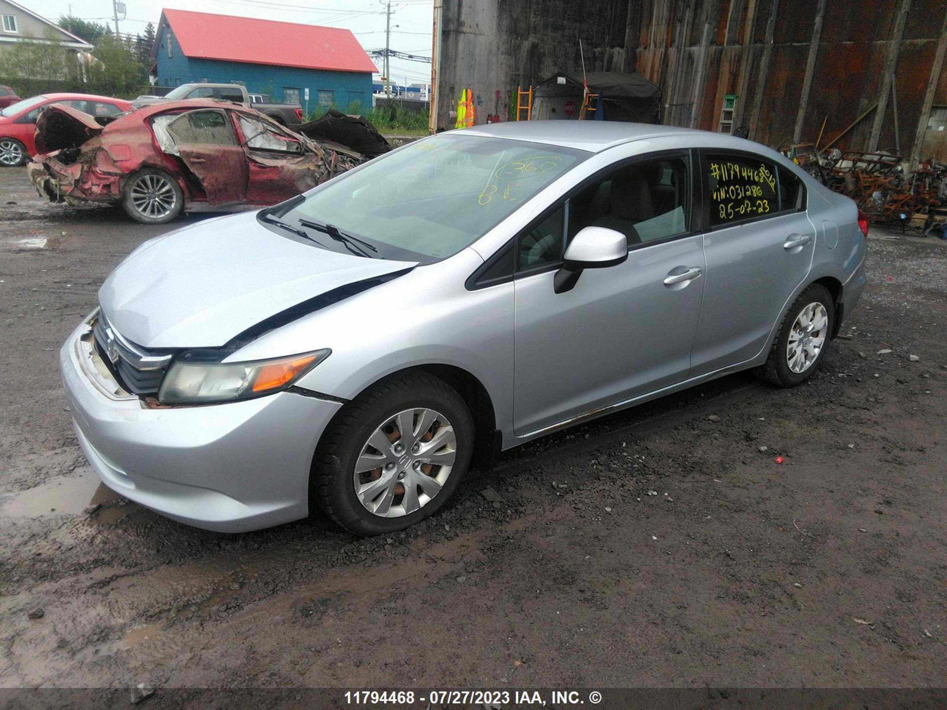 Photo 1 VIN: 2HGFB2E43CH031286 - HONDA CIVIC 