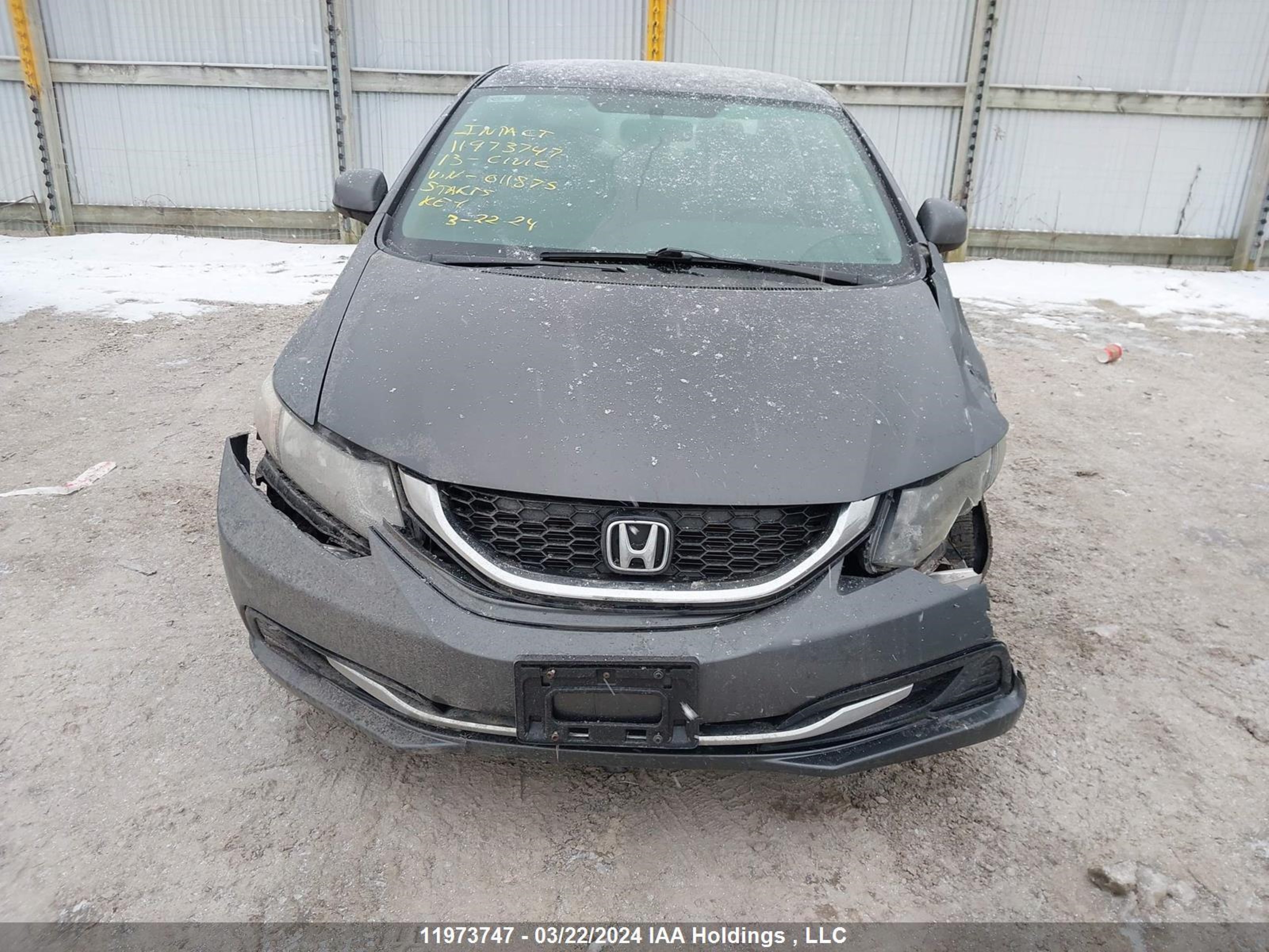 Photo 11 VIN: 2HGFB2E48DH011875 - HONDA CIVIC 