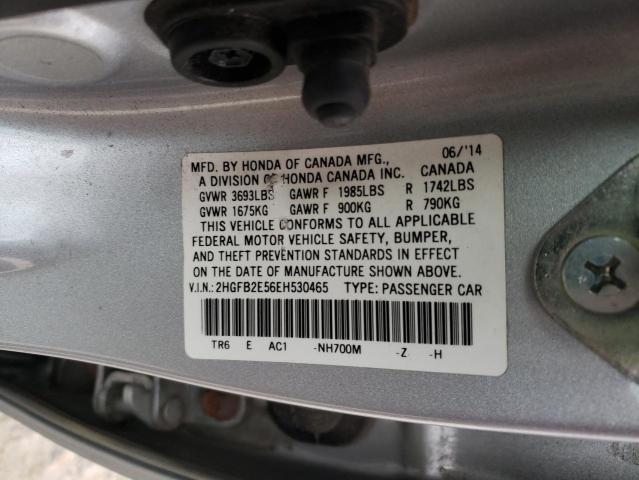 Photo 11 VIN: 2HGFB2E56EH530465 - HONDA CIVIC 