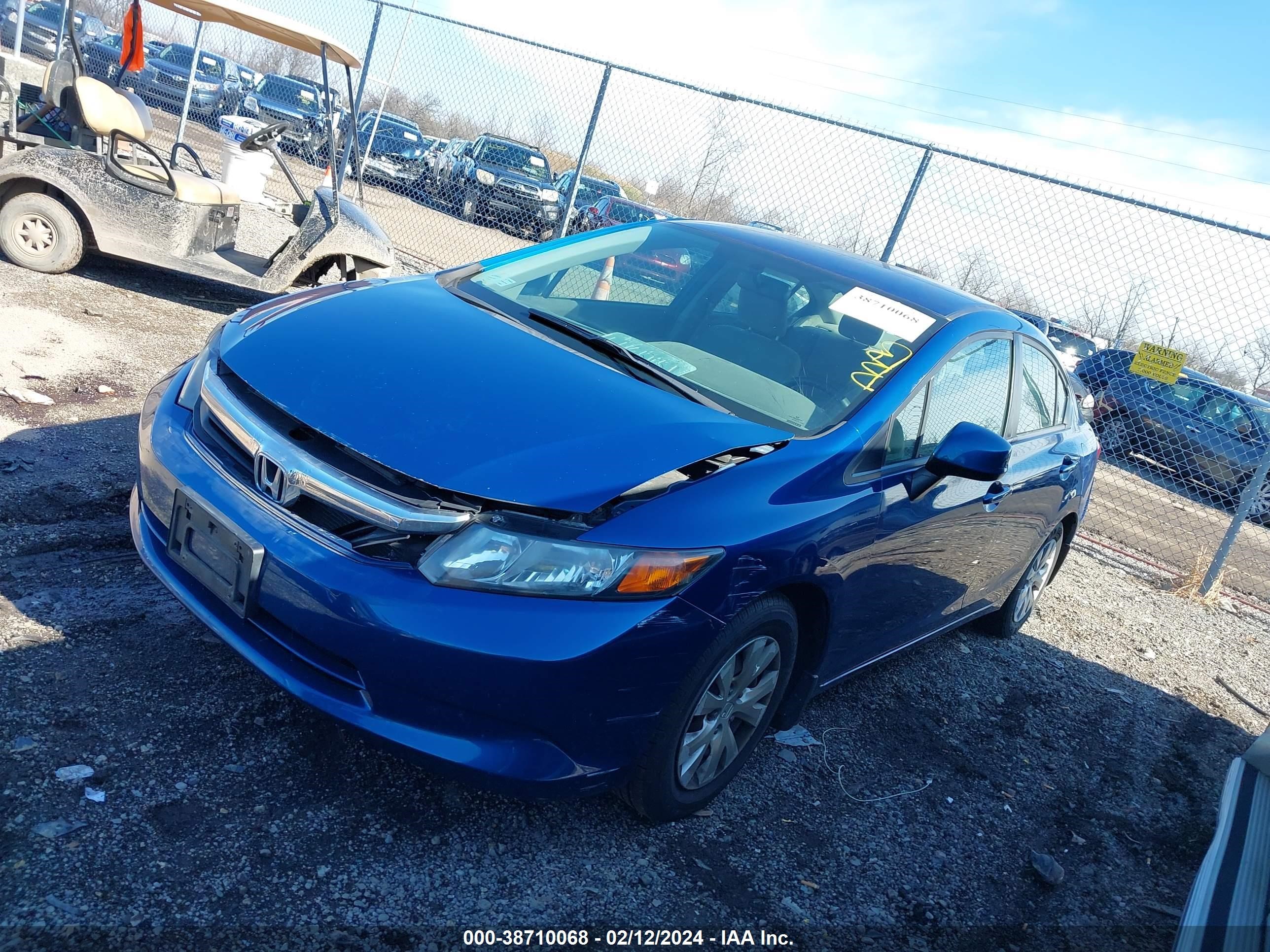 Photo 1 VIN: 2HGFB2F50CH511020 - HONDA CIVIC 