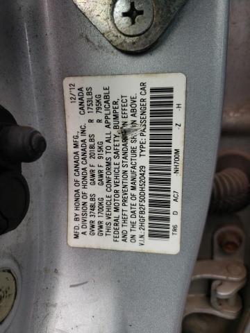 Photo 11 VIN: 2HGFB2F50DH520429 - HONDA CIVIC 