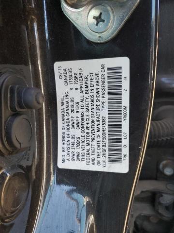 Photo 12 VIN: 2HGFB2F50DH575382 - HONDA CIVIC LX 