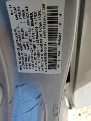 Photo 12 VIN: 2HGFB2F50EH557515 - HONDA CIVIC LX 