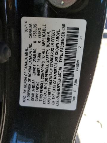 Photo 9 VIN: 2HGFB2F50EH557918 - HONDA CIVIC LX 