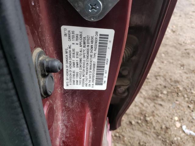 Photo 9 VIN: 2HGFB2F51DH569817 - HONDA CIVIC LX 