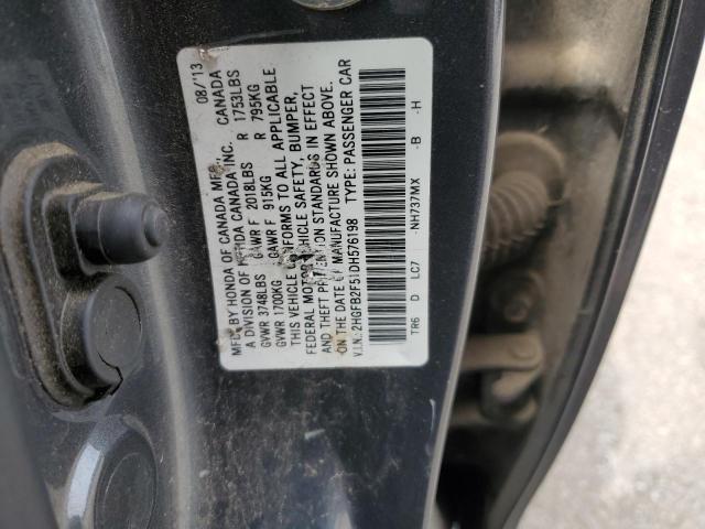 Photo 12 VIN: 2HGFB2F51DH576198 - HONDA CIVIC LX 